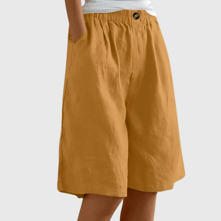Lilah | Elegant Cotton-Linen Shorts