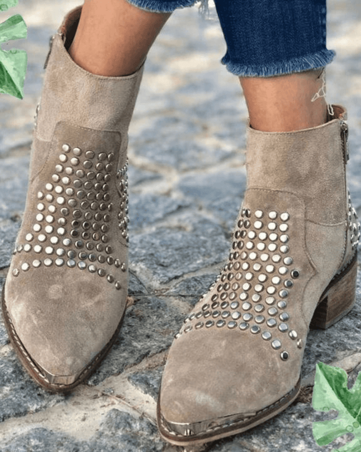 Abigail | Ankle Boots with Studs