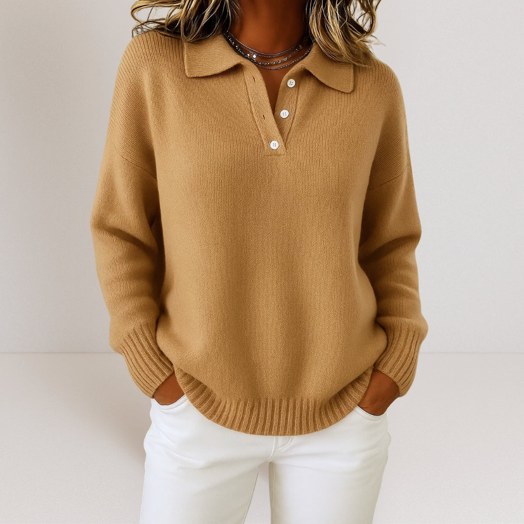 Emma | Soft sweater with collar