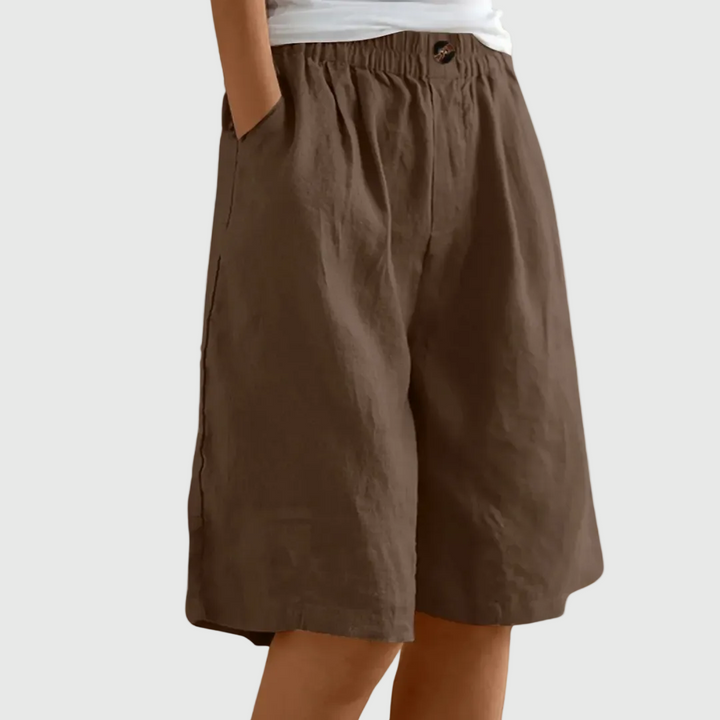 Lilah | Elegant Cotton-Linen Shorts