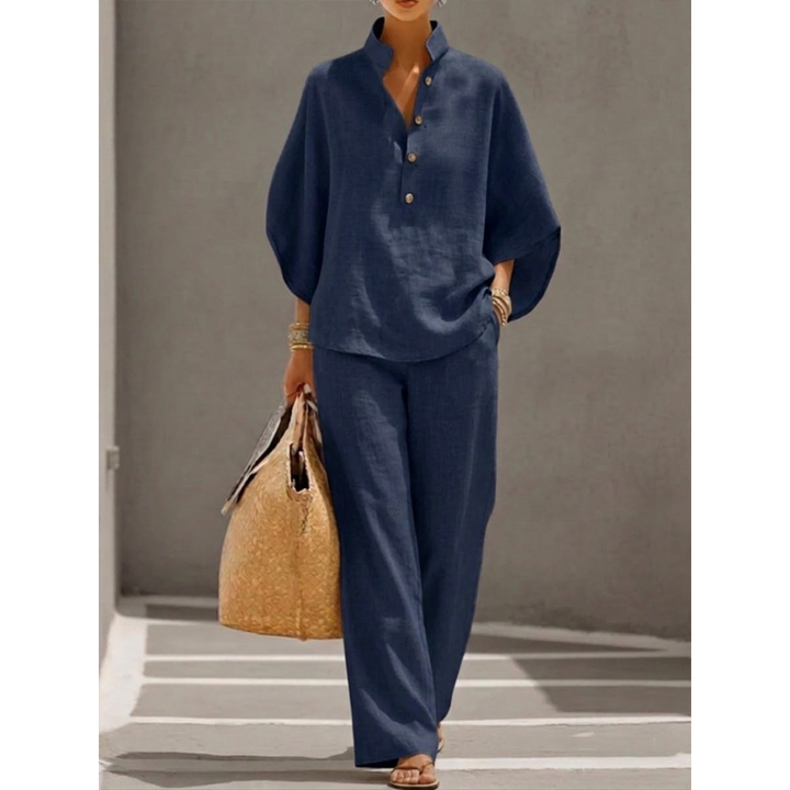 Mariël | Elegant 2-Piece Cotton-Linen Set