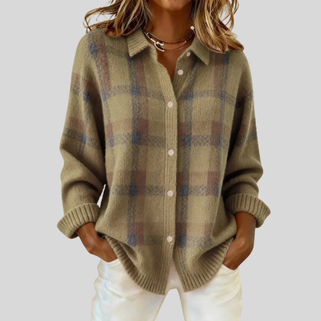 Celinea™ | Retro Ruit Trui