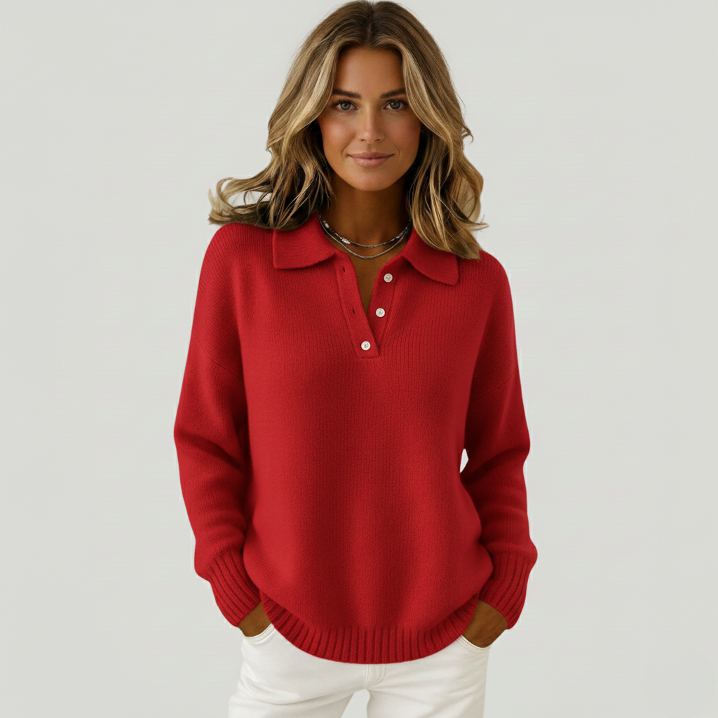 Emma | Soft sweater with collar