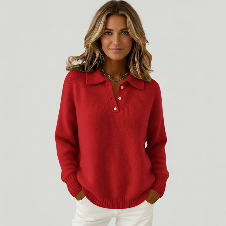 Emma | Soft sweater with collar