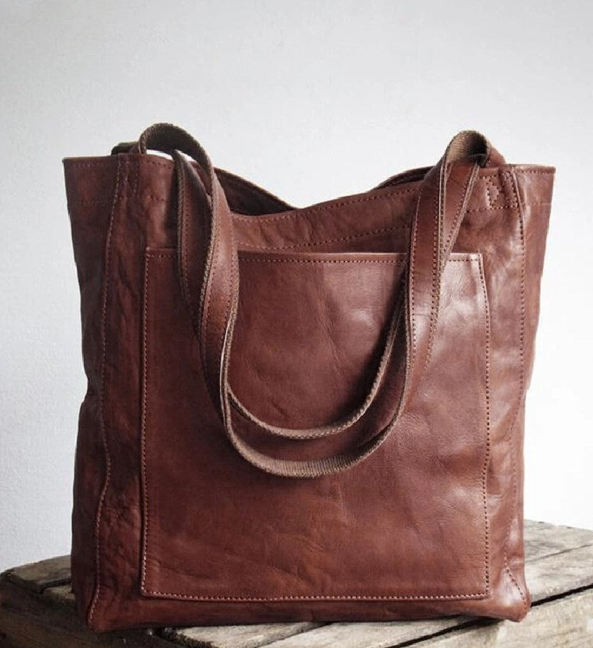 Maya | Classic Leather Tote