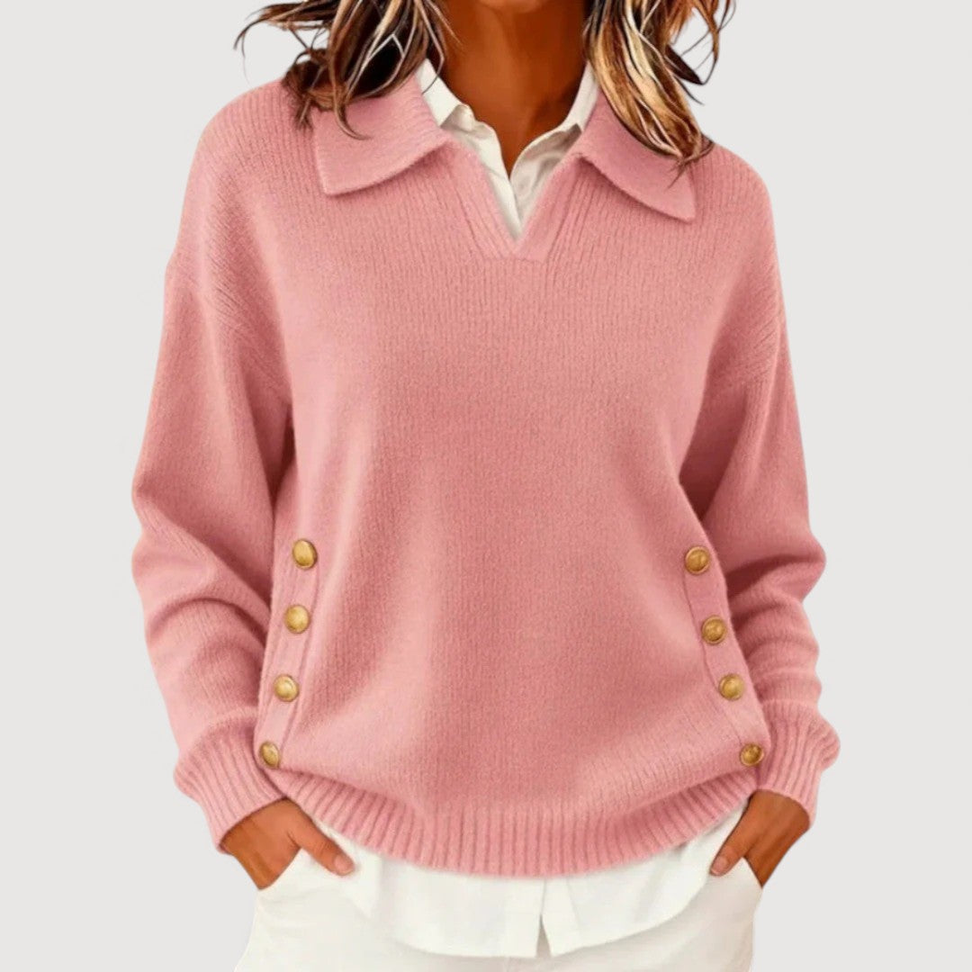 AIRA | BUTTON DETAIL SWEATER