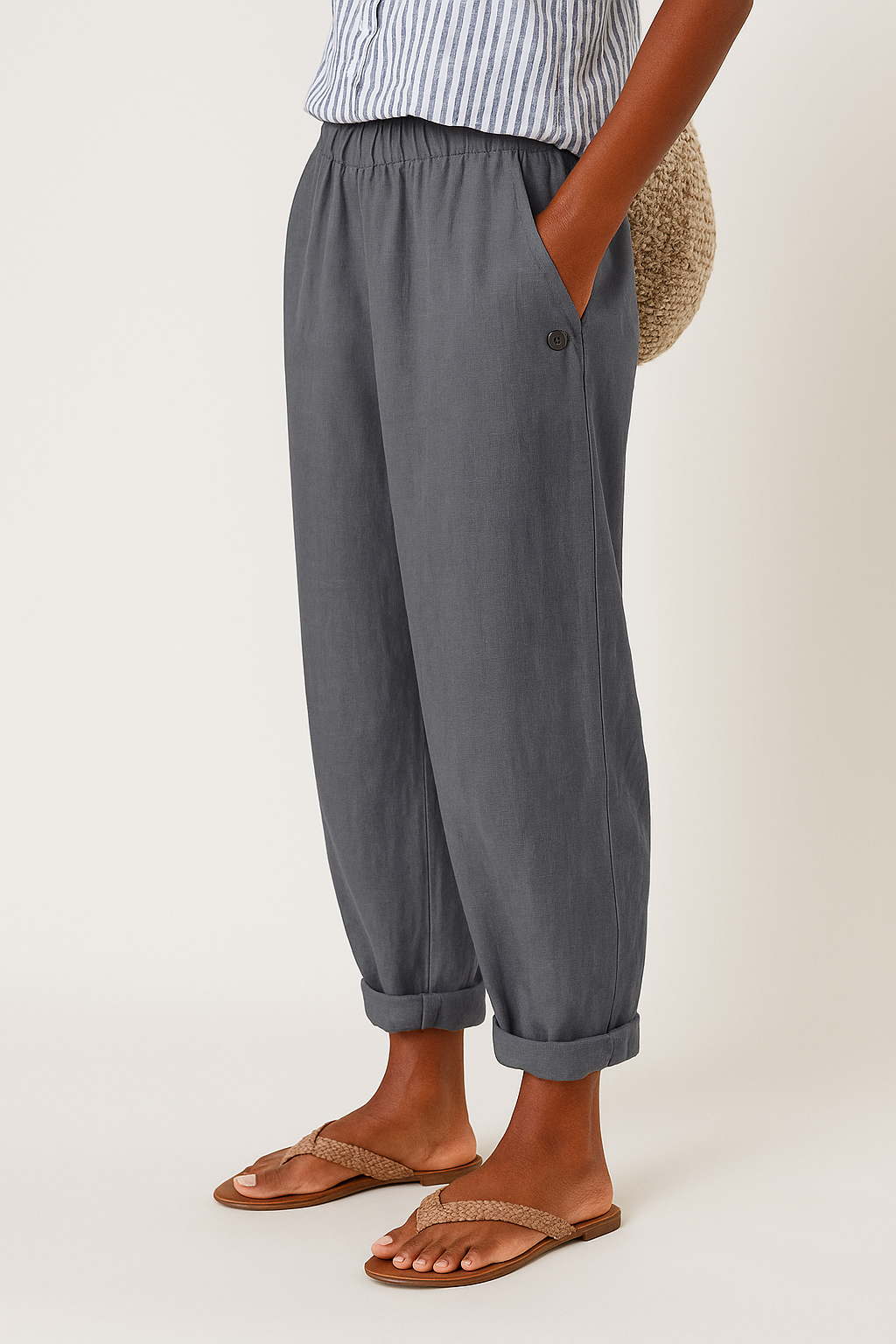 Hannah | Stylish Pants with Side Pockets