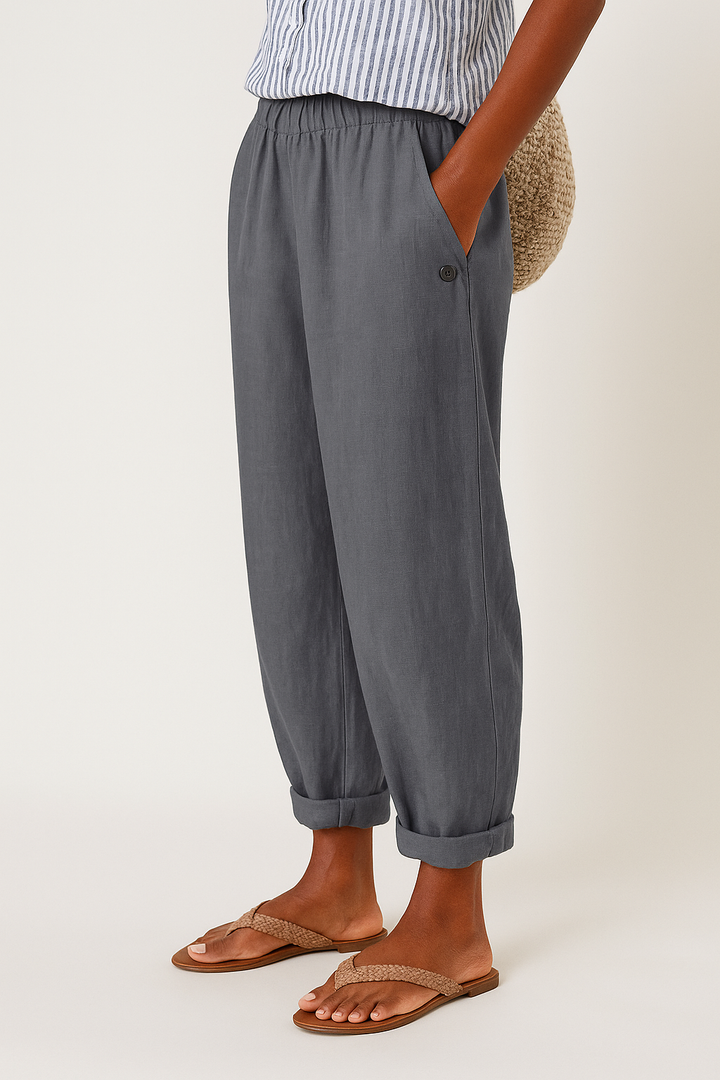 Hannah | Stylish Pants with Side Pockets