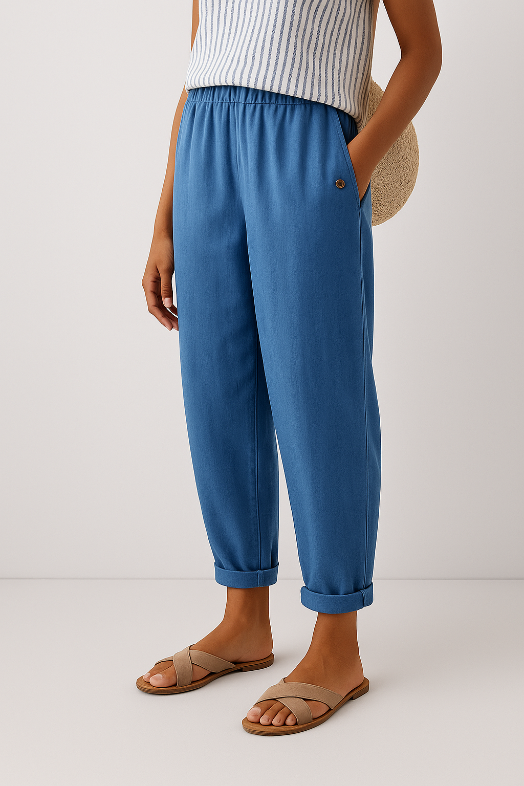 Hannah | Stylish Pants with Side Pockets
