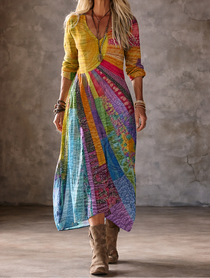 Lucia | Bohemian dress with summer design