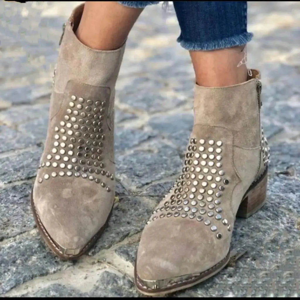 Abigail | Ankle Boots with Studs