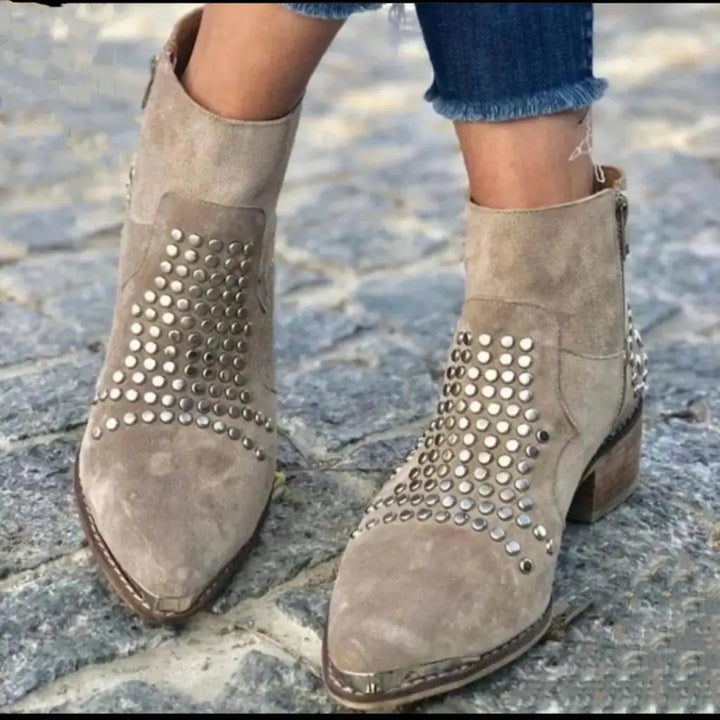 Abigail | Ankle Boots with Studs