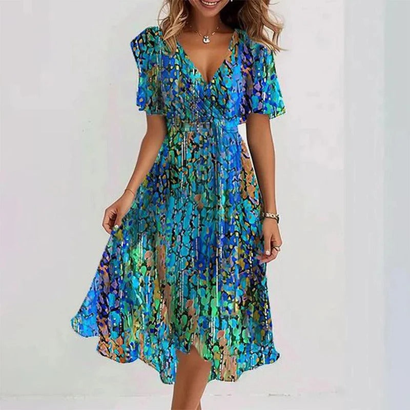 Riley | Elegant Colourful Dress
