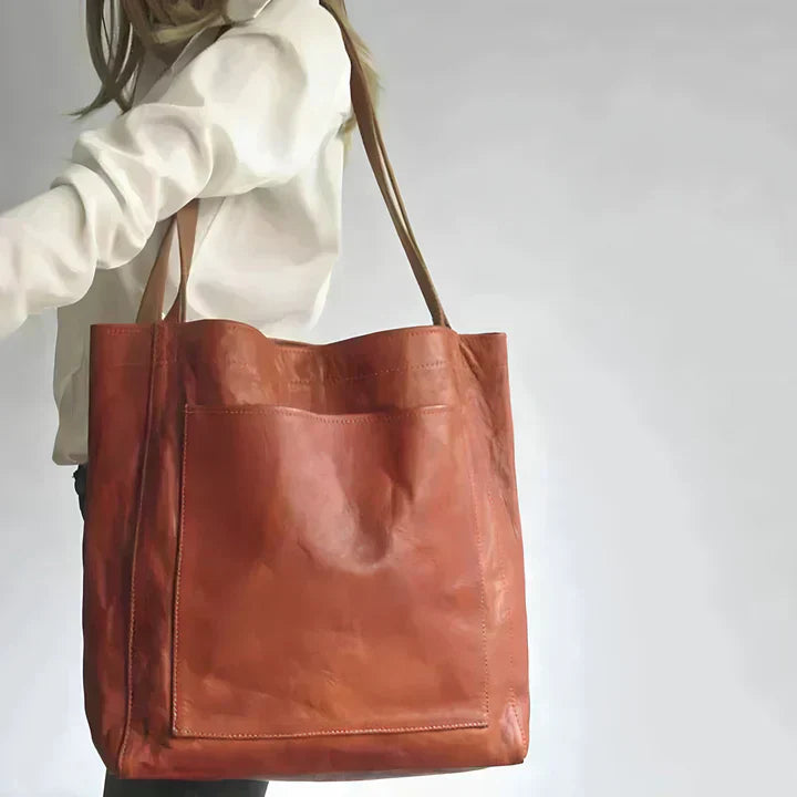 Maya | Classic Leather Tote